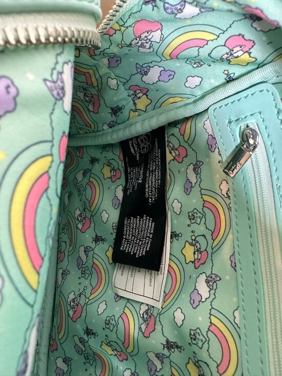 Loungefly x Sanrio Little Twin Stars Rainbow Cloud Mini Backpack NWT Kiki Lala main image 8